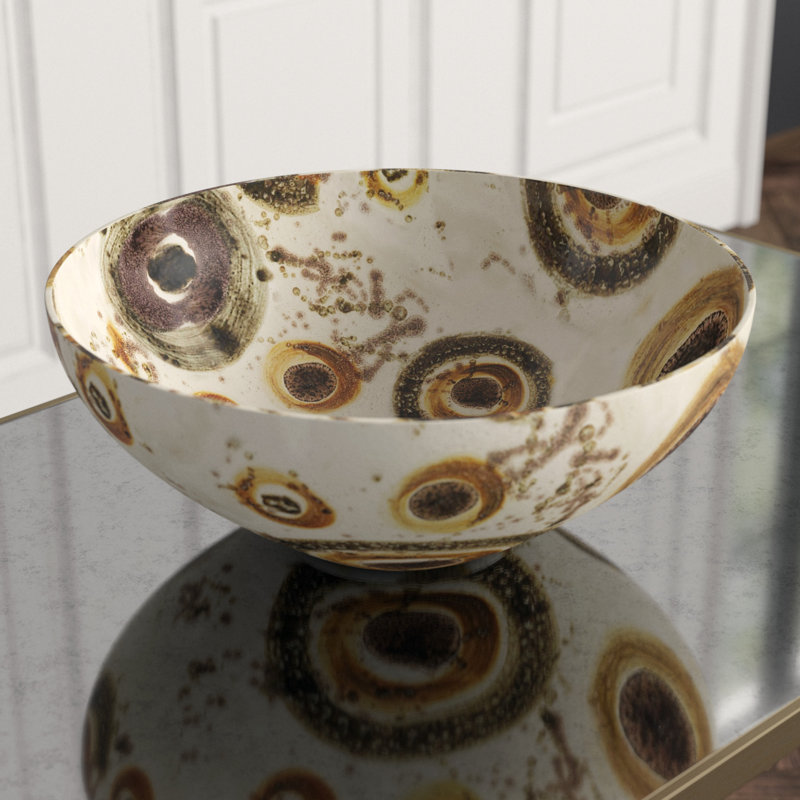 Earthtone Spots Bowl