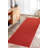 Custom Size Runner Rug Solid Red Low Pile Slip Resistant Runner Rugs by Feet-1783955925