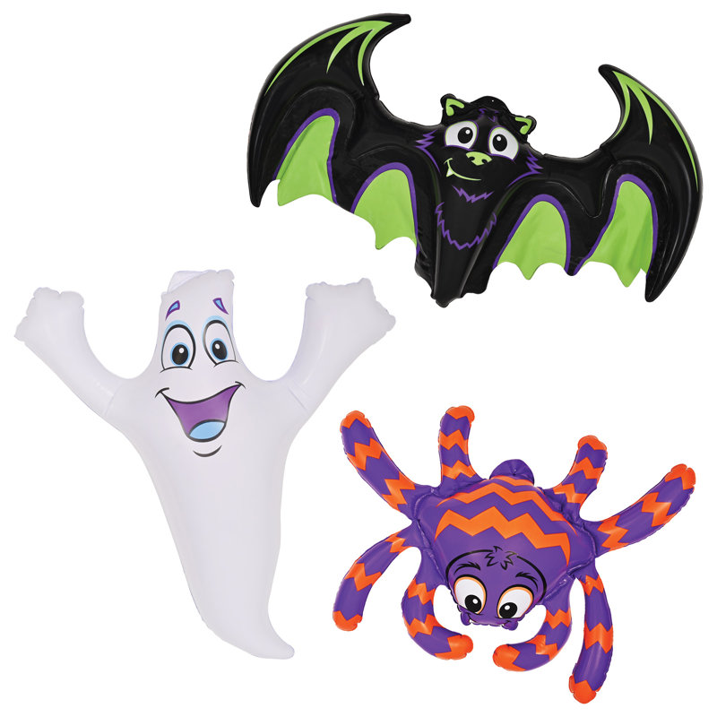 Halloween Inflatable Bat, Ghost & Spider