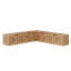 Banc de rangement en forme de L de 158 cm avec couvercle relevable dissimulant un espace de rangement, banc d'angle pour entrée, cuisine et salle à manger-1246972318