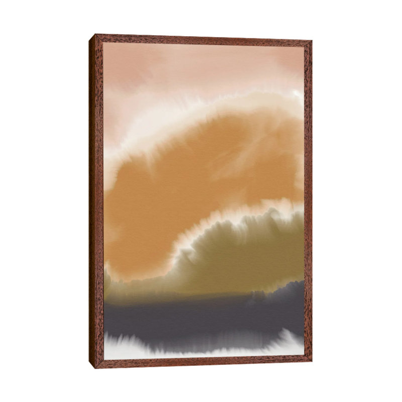 Meditation 2 - Print on Canvas, 101.6 cm H x 66.04 cm W, Brown Framed
