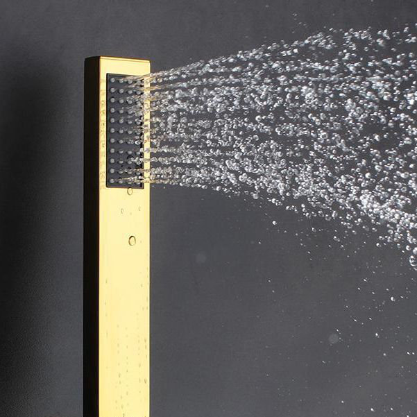 Système de douche mural chromé 10 pouces avec valve thermostatique et douchette