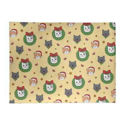 Tapis jaune/vert/gris zone fait main