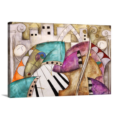 «Antique City Jazz I Piano Bass» par Eric Waugh, impression