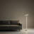 Elaineminimal 53 In. White Matte White Curvilinear S-curve Spiral Tube Angled Floor Lamp
