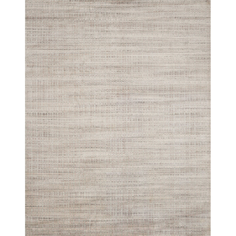 Tapis fuchsia géométrique tissé à la main Gareth, Rectangle 2 pi x 3 pi