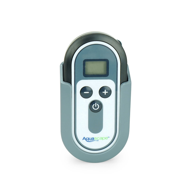 Gray and Black Universal Remote for Adjustable Flow Pumps