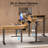  63" Height Adjustable L-Shaped Desk With Power Outlets & 3 Drawers, Standing Desk For Home Office-687522764