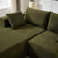 Ensemble de canapé modulaire rembourré et désossé en chenille Modern-209010361