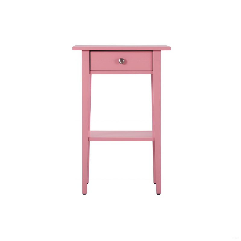 Charmante table de chevet contemporaine rose, Rose