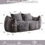 Upholstered 42.65 " Faux Fur Loveseat
