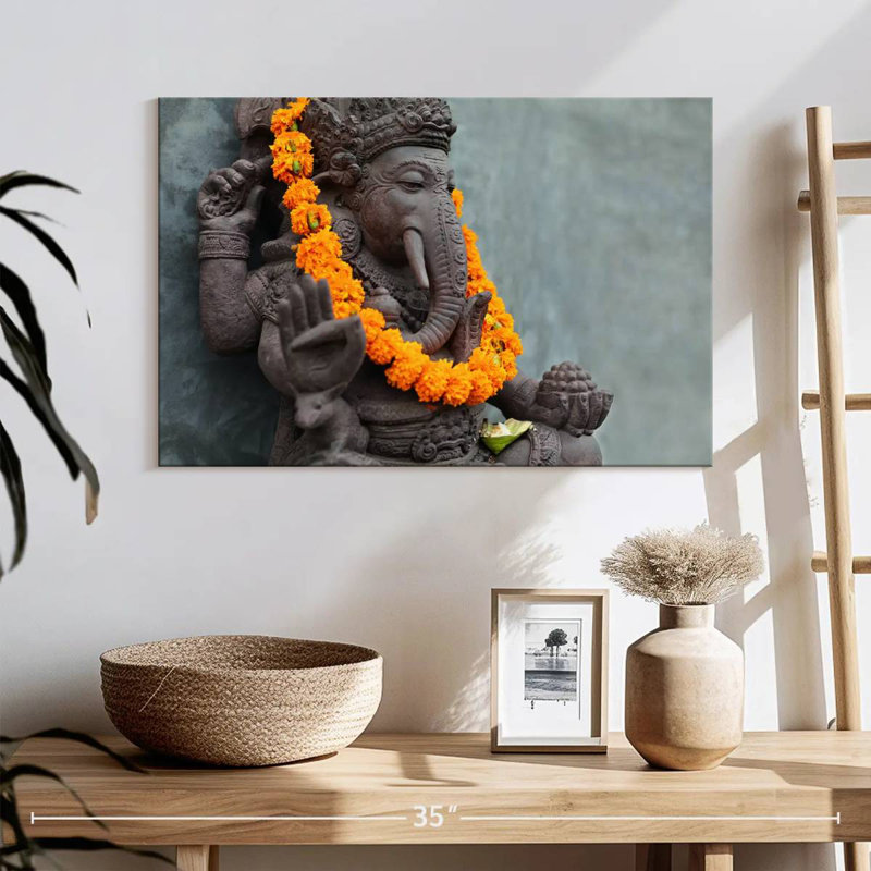 Adella Ganesha Statue, 16" H x 24" W
