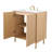 30'' Brown Modern Free-Standing Single Bathroom Vanity Set
