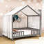 Lit House avec auvent et lattes-471680274