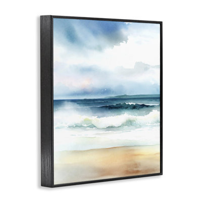 «Rolling Seaside Waves», art de la giclée encadrée par Steve Hunziker