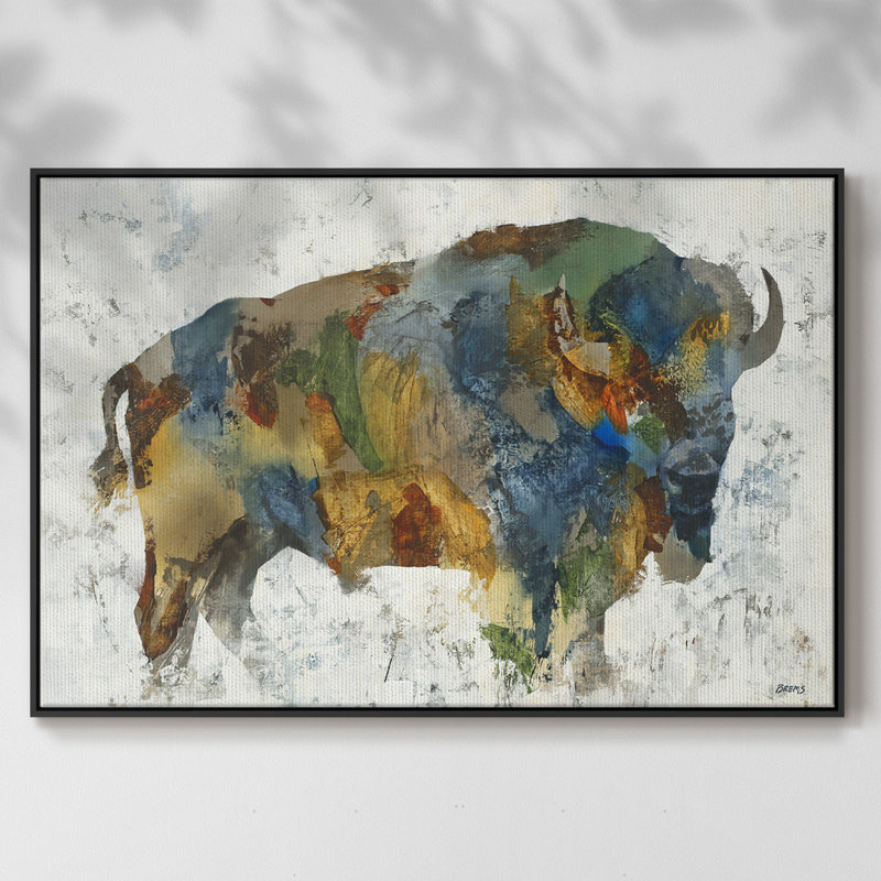 Plains Icon, impression sur toile encadrée, Noir, H 37 po x l 25 po x P 2 po
