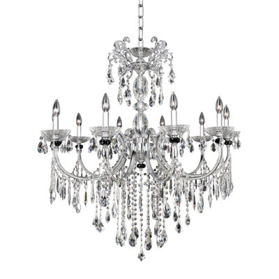 Lustree 10 lumières façon bougie classique/traditionnel Steffani