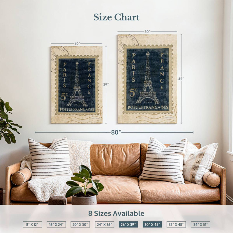 Aime Iconic Stamps I, 39" H x 26" W