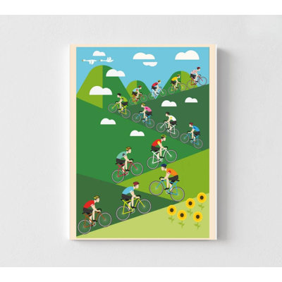 Cycling Race Wall Art: Ready-to-Hang Print