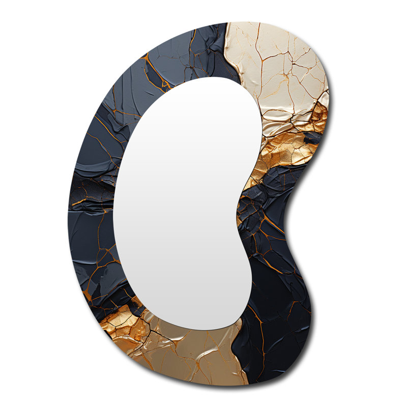 Miroir mural moderne et irrégulier Minimalisme, 39 po x 28 po