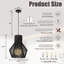 1-Light Modern Black Unique/Statement Hand-Woven Rattan Chandelier Bubble Trasitional Cylinder Medium Natura Pendant Light For Bedroom