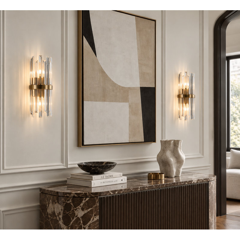 Josse Crystal Flush Mounted Sconce