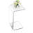 Clear Acrylic End Table, 25.6" Modern Side Table for Living Room & Bedroom, Small Space Nightstand or Coffee Table, Sturdy Transparent Accent Table-115101511