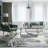 Jasmine Modern Plant Design Machine Washable and Foldable Area Rug Green/Ivory-1732461604