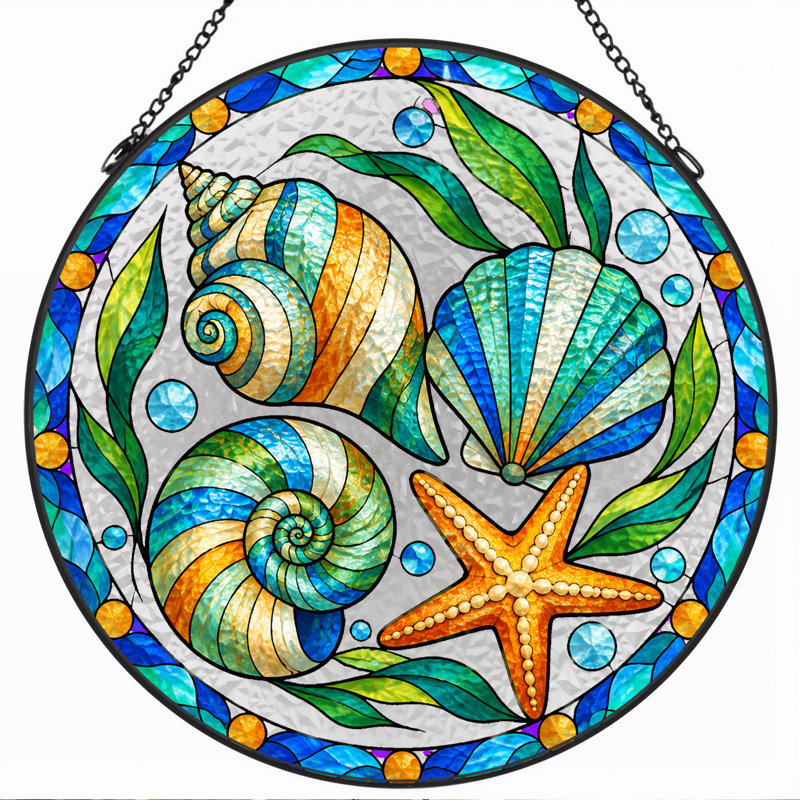 Nautical & Beach Window Panel, H 12 po