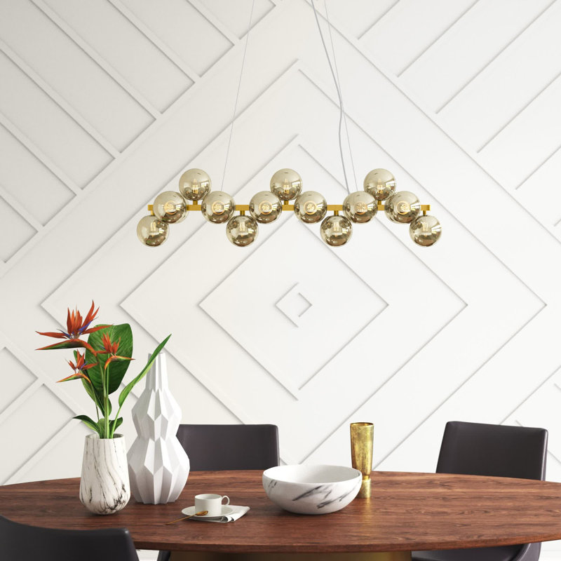 Broadus 19 - Light Kitchen Island Pendant, Gold, Cognac