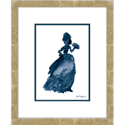 «Venetian Portrait Lady 2» par Joe Ruggiero - peinture encadrée sur papier