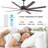 Carlinda 65'' Ceiling Fan with LED Lights