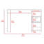 Bureau d'ordinateur, un tiroir, deux tablettes