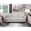 Mobilier de salon rembourré avec coussins de tissu texturé 1pc-865959813