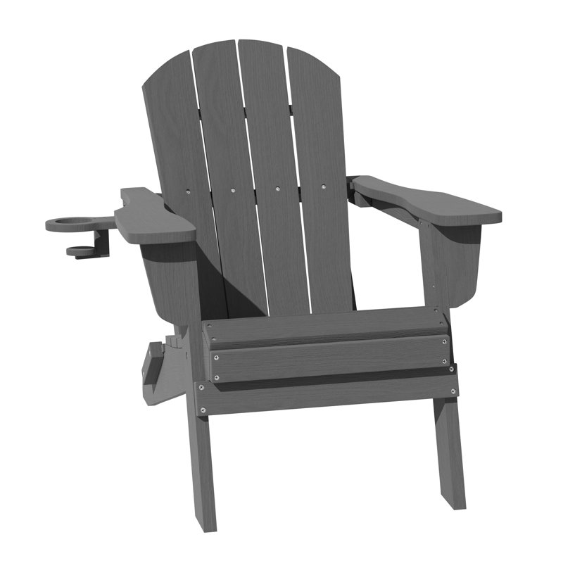 Chaise Adirondack bleu marine, Gris