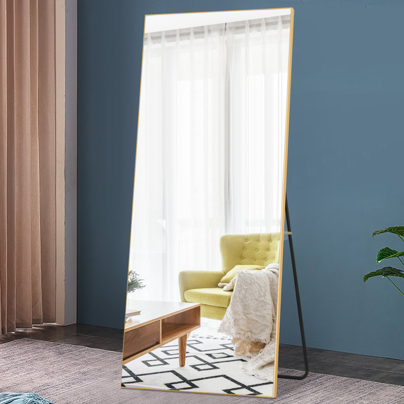 Metal Flat Mirror, Gold