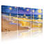 «Abstract Starlit Night Ocean Waves», ensemble de 3 reproductions d'art sur toile-1719975939