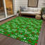 Tapis vert flocon de neige intérieur / extérieur lavable à la machine Ho Ho Ho Xhevrie-476905872