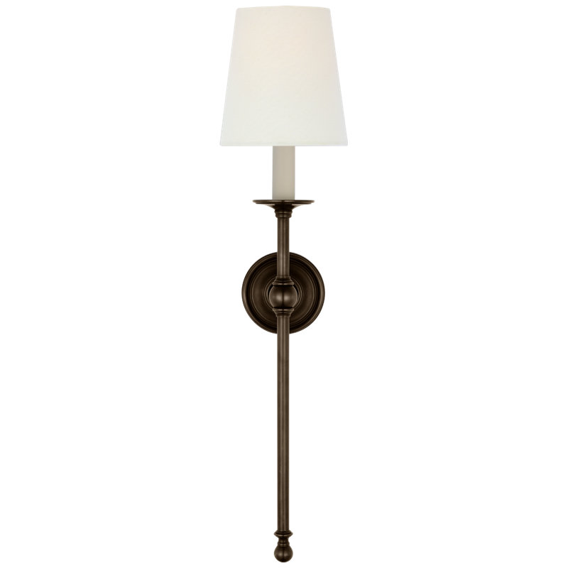Classic 1 - Light Candle Wall Light, Bronze
