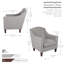 Fauteuil capitonné de 70,99 cm de large Marita-1537401817