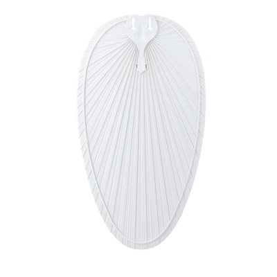 Islander DC 22 inch Indoor/Outdoor Ceiling Fan Narrow Oval Palm-Inspired Blade Set of 5 - Matte White