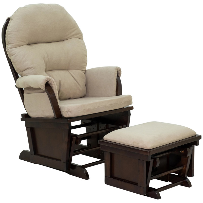 Fauteuil berçant et oscillant inclinable Nanterre, Blanc, crème