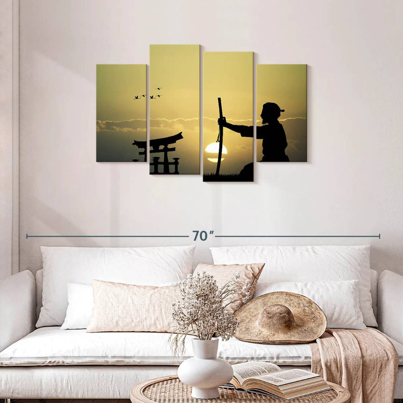 Méditation Leisha Samurai, H 27 po x l 43 po