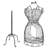Adjustable Garment Rack Dress Form
