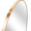Miroir rond de salle de bain doré de 39 po - Matériaux et grand style classique avec verre HD-1416209629