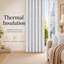 MHG Living Eyelet 100% Cotton Curtains - 2 Panels - Darkening Jacquard Curtain Pair for Bedroom & Living Room-128949103