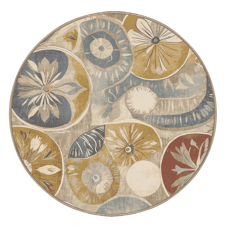 Vibrant Dash Rug, Round 4'