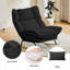 Chaise berçante en tissu avec dossier ergonomique réglable XUEGW, noir-716150481