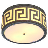 Athens 2 - Light 14'' Shaded Drum LED Flush Mount