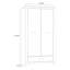 2 Door Manufactured Wood Wardrobe